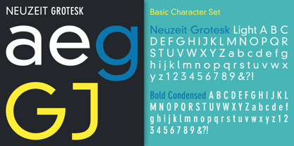 DIN Neuzeit Grotesk Font Poster 1