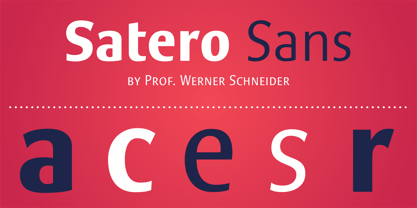 Satero Sans Font Poster 1