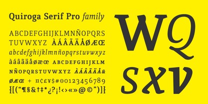 Quiroga Serif Pro Font Poster 2