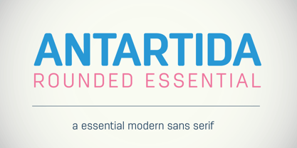 Antartida Rounded Essential Font Poster 1