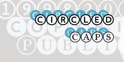 LTC Circled Caps Font Poster 2