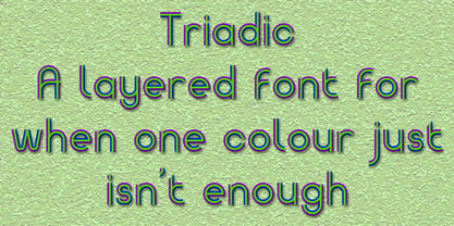 Triadic Font Poster 5