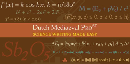 Dutch Mediaeval Pro ST Font Poster 1