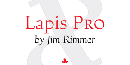Lapis Pro Font Poster 1