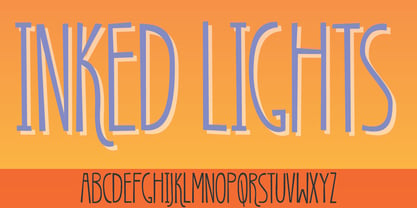 Inked Lights Font Poster 1