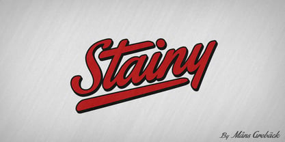 Stainy Font Poster 1