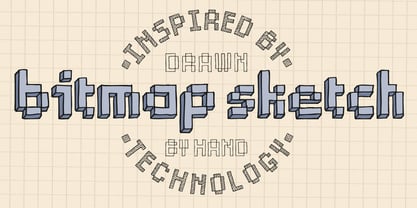 Bitmap Sketch Font Poster 2