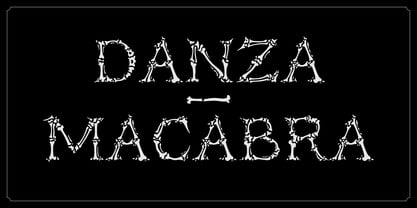 Danza Macabra Font Poster 1