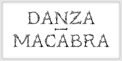 Danza Macabra Font Poster 4