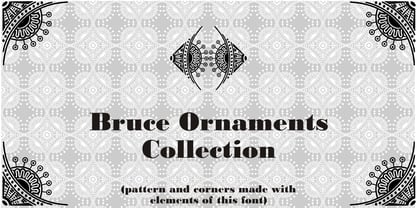 Bruce Ornaments Collection Font Poster 1