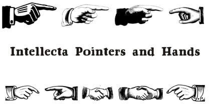Intellecta Pointeurs et mains Police Poster 1