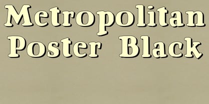 Metropolitan Poster Black Fuente Póster 1