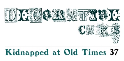 Kidnapped At Old Times Font Poster 9