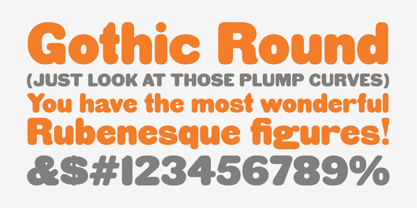 HWT Gothic Round Font Poster 1