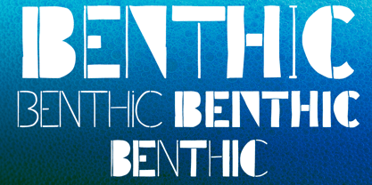 Benthic Font Poster 1