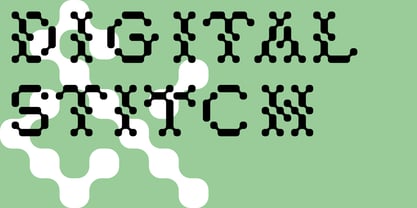 Digital Stitch Font Poster 6