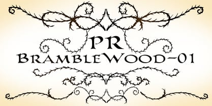 PR Bramble Wood 1 Font Poster 4