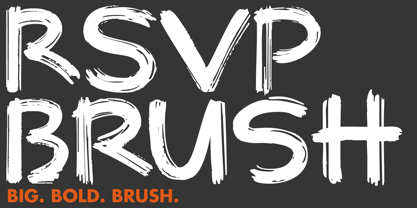 RSVP Brush Font Poster 1