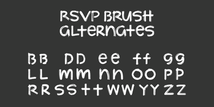 RSVP Brush Fuente Póster 4
