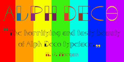 Alph Deco Font Poster 2