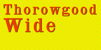 Thorowgood Wide Font Poster 1
