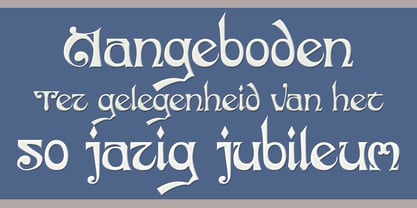 Jubileum Font Poster 3