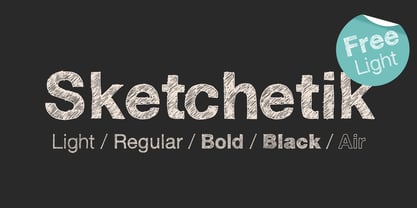 Sketchetik Font Poster 2