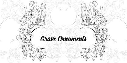 Grave Ornaments Font Poster 2