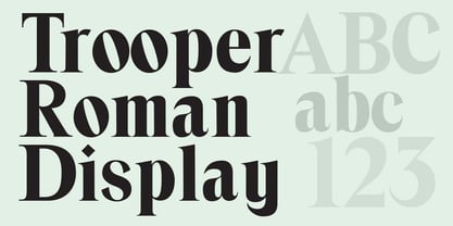 Trooper Roman Font Poster 2