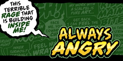 Always Angry BB Font Poster 1