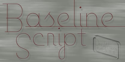 Baseline Script Font Poster 1