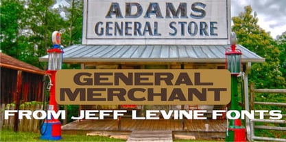 General Merchant JNL Font Poster 1