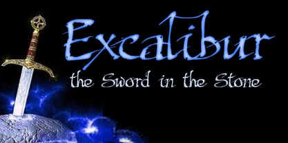 Excalibur SCF Font Poster 2