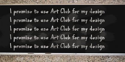 Art Club Font Poster 1