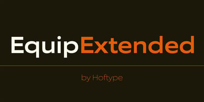 EquipExtended Font Poster 1