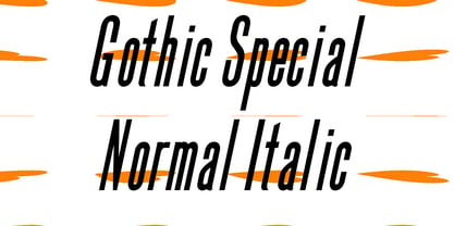 Gothic Special Normal Italic Fuente Póster 1