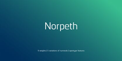 Norpeth Font Poster 1