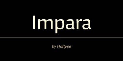 Impara Font Poster 1