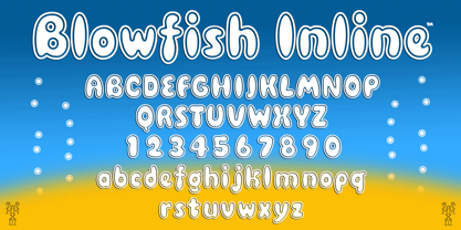 Blowfish Inline Font Poster 1