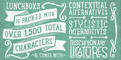 LunchBox Slab Font Poster 3