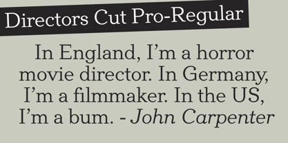 Directors Cut Pro Font Poster 3