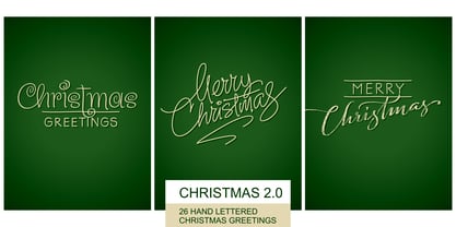 FM Christmas 2.0 Font Poster 4