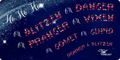 Santa's Pen Font Poster 2