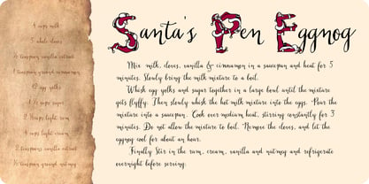 Santa's Pen Font Poster 4