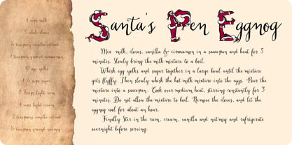 Santa's Pen Fuente Póster 4