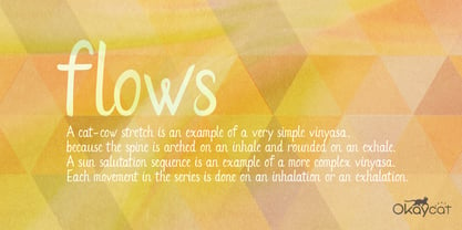 Flows Font Poster 1