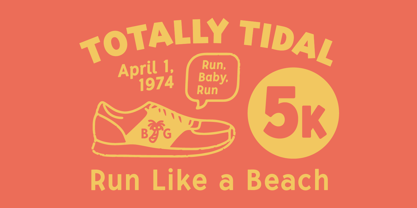 Tide Sans Condensed Font Poster 2