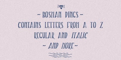 Bosman Font Poster 3