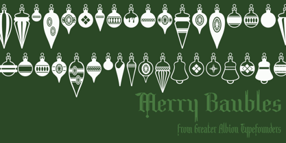 Merry Baubles Font Poster 1