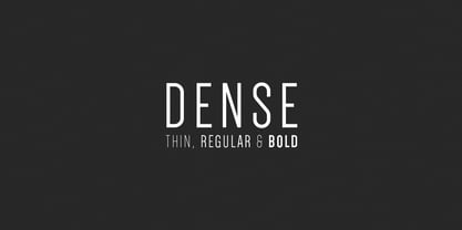 Dense Font Poster 1